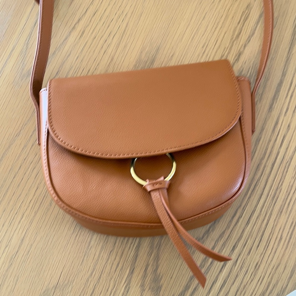 Everyday Vegan Leather Brown Purse with Strap